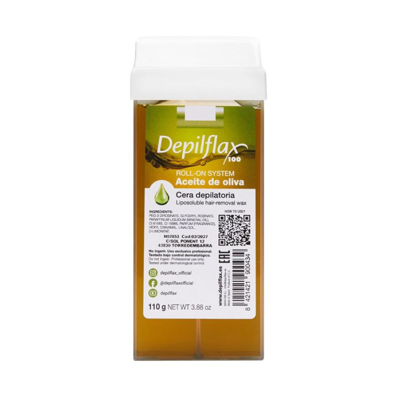 VOSK NA DEPILÁCIU ROLKA DEPILFLAX OLIVA 110 g 1
