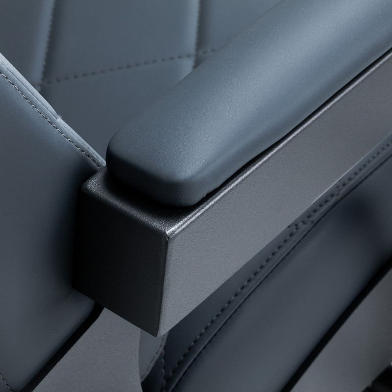 BARBERSKE KRESLO GABBIANO Bruno s grafitovým rámom Graphite 16