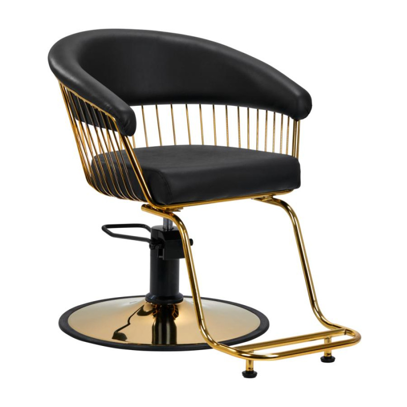 KADERNÍCKE KRESLO GABBIANO Lille gold black 1
