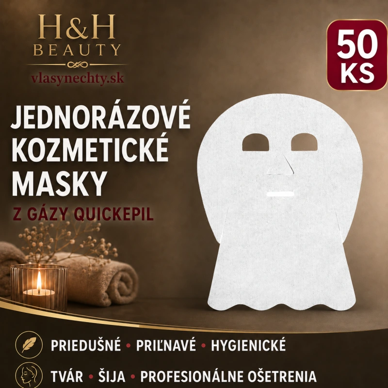 JEDNORÁZOVÉ KOZMETICKÉ MASKY Z GÁZY QUICKEPIL 50 KS
