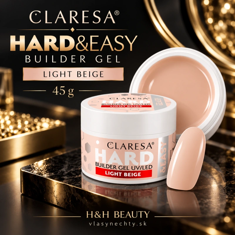 CLARESA HARD&EASY BUILDER GEL LIGHT BEIGE 45g