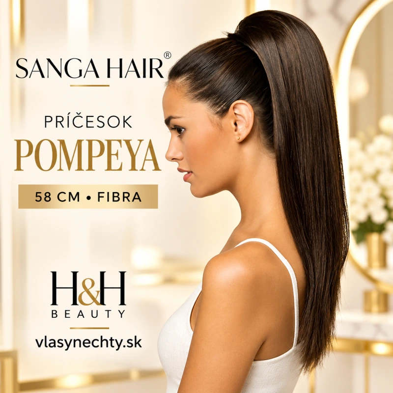Sanga Hair príčesok POMPEYA 58cm fibra