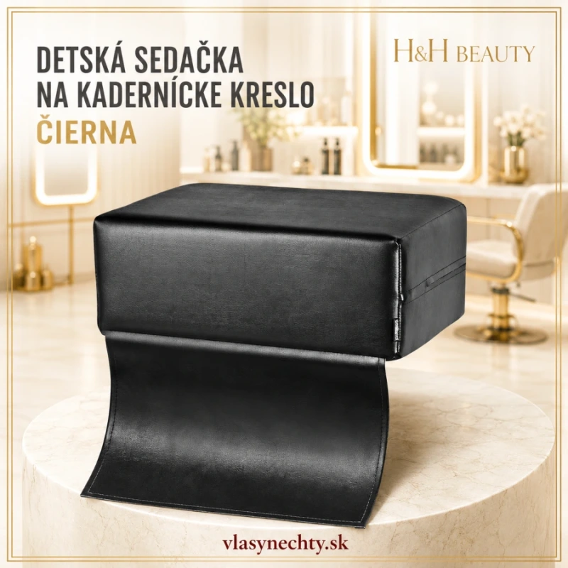 DETSKÁ SEDAČKA NA KADERNÍCKE KRESLO ČIERNA 2
