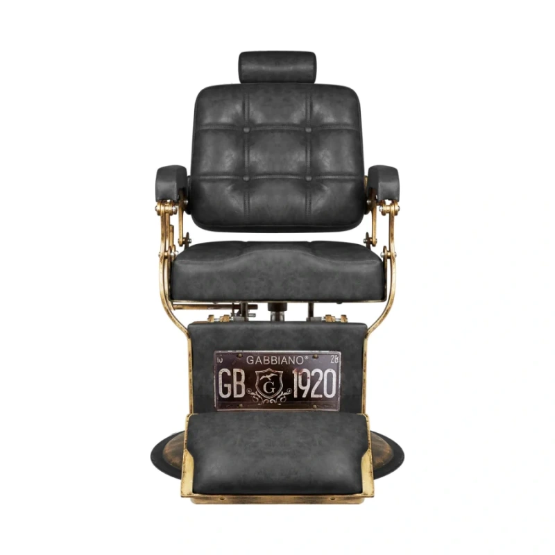 BARBERSKE KRESLO GABBIANO BOSS HD OLD LEATHER ČIERNE 6