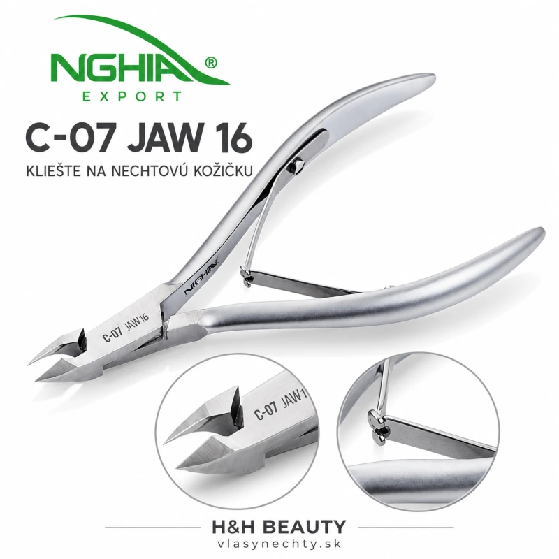 NGHIA EXPORT KLIEŠTE NA NECHTOVÚ KOŽIČKU C-07 JAW 16