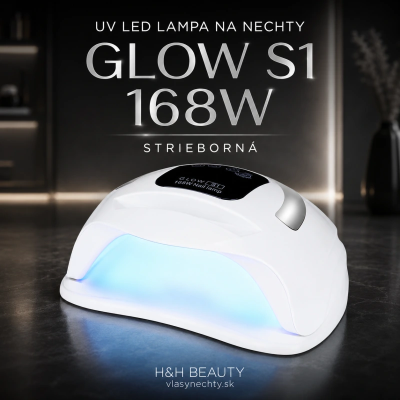 UV LED LAMPA NA NECHTY GLOW S1 168W strieborná