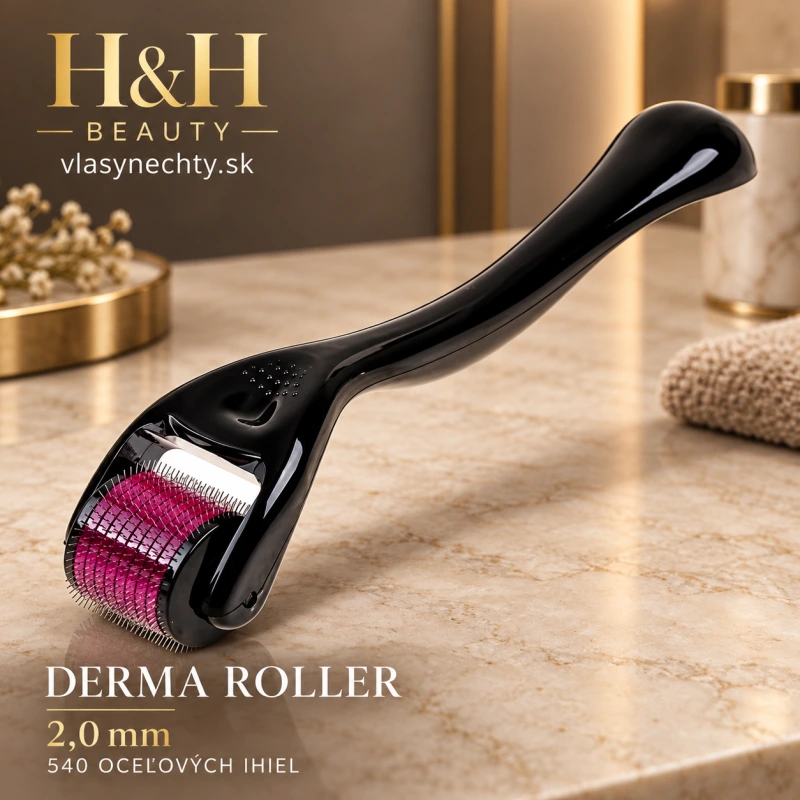 DERMA ROLLER 2,0 mm 540 OCEĽOVÝCH IHIEL