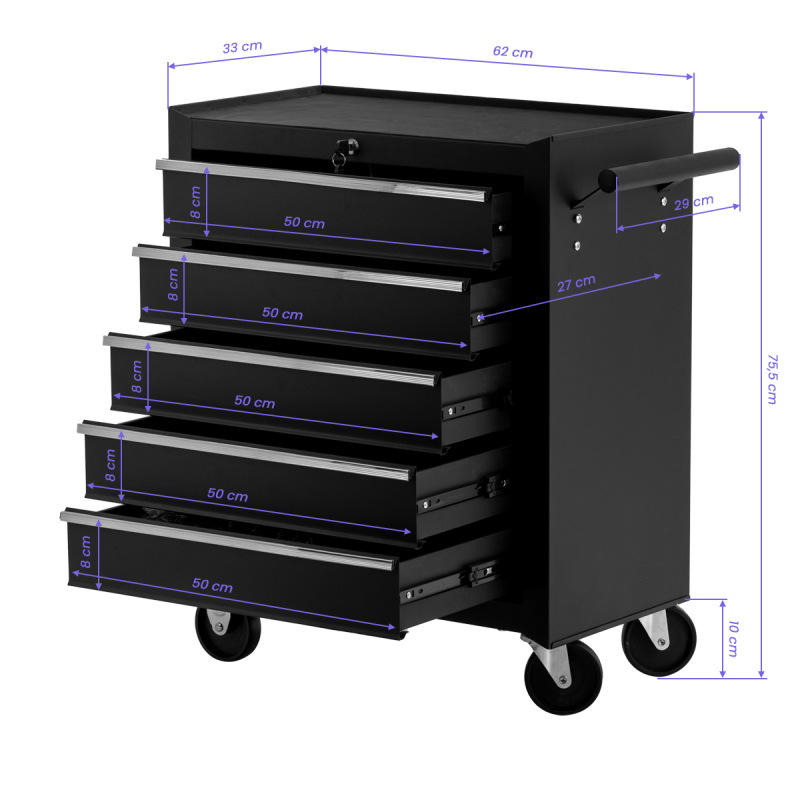 STOLÍK DO TETOVACIEHO ŠTÚDIA PRO INK 015 – čierny 8