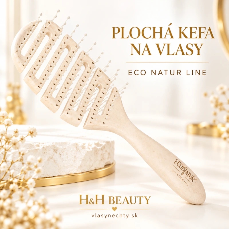 Kefa na vlasy plochá ECO Natur Line