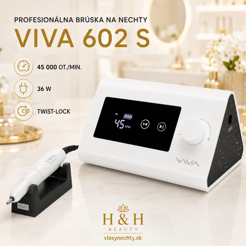 VIVA 602 S – Brúska na nechty 45 000 RPM biela