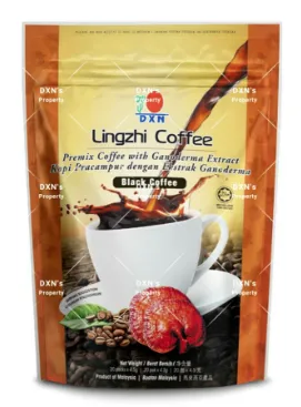 DXN Lingzhi Black Coffee 20x4,5g-Čierna káva s obsahom Ganodermy