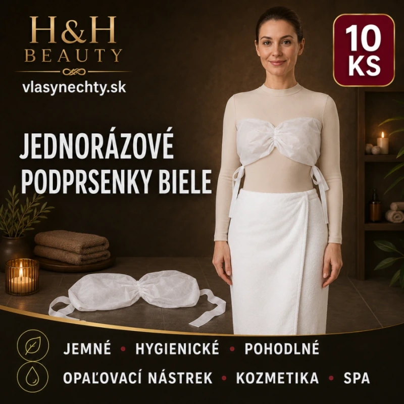 JEDNORÁZOVÉ PODPRSENKY BIELE 10 ks 3