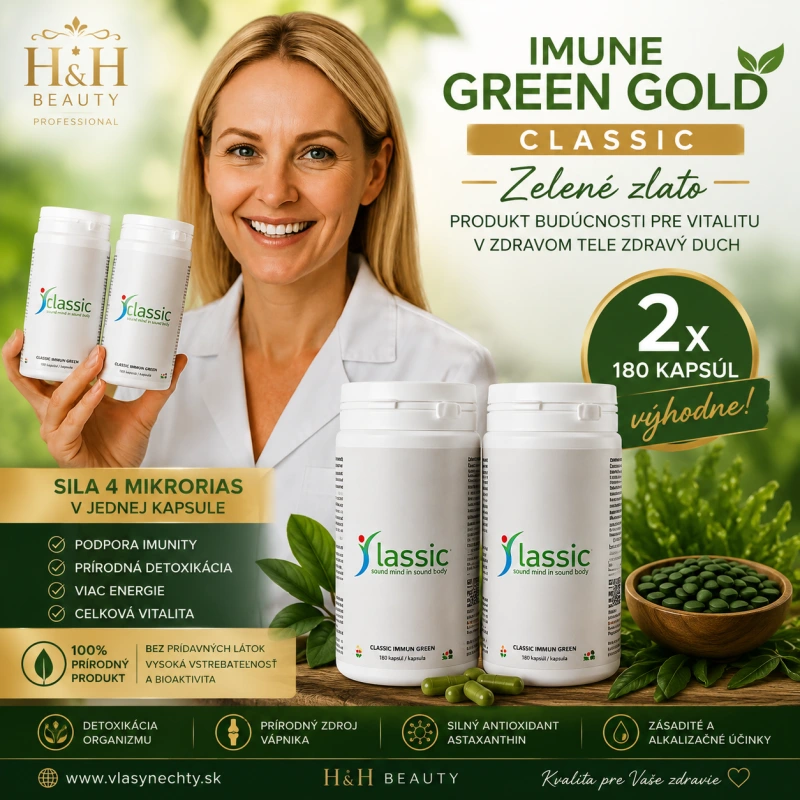 GREEN GOLD IMUNE CLASSIC- “ZELENÉ ZLATO" - ALGA 2x180 KAPSÚL