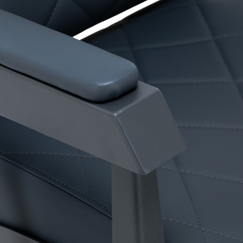 BARBERSKE KRESLO GABBIANO Bruno s grafitovým rámom Graphite 5