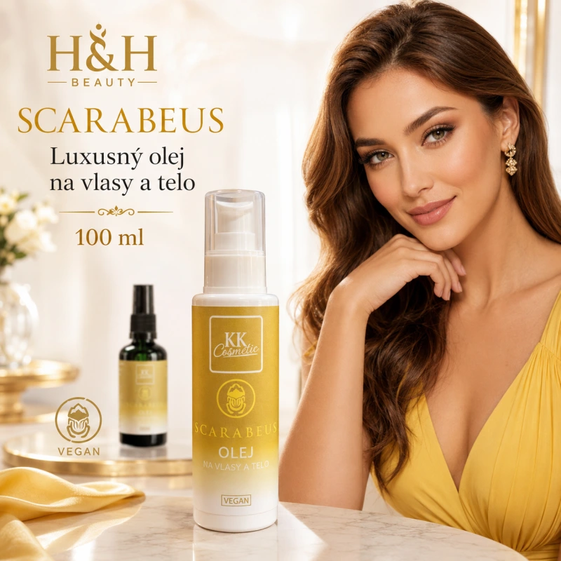 SCARABEUS Olej na vlasy a telo 100 ml 2