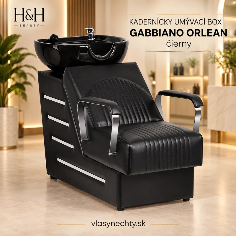 KADERNÍCKY UMÝVACÍ BOX GABBIANO ORLEAN ČIERNY