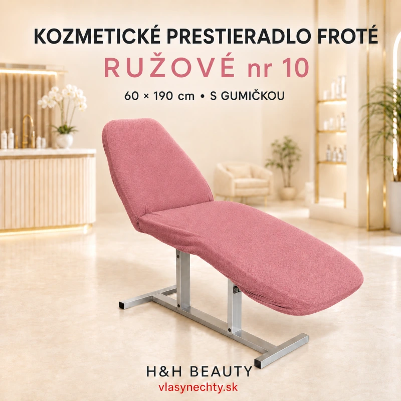 KOZMETICKÉ PRESTIERADLO FROTÉ RUŽOVÉ nr 10