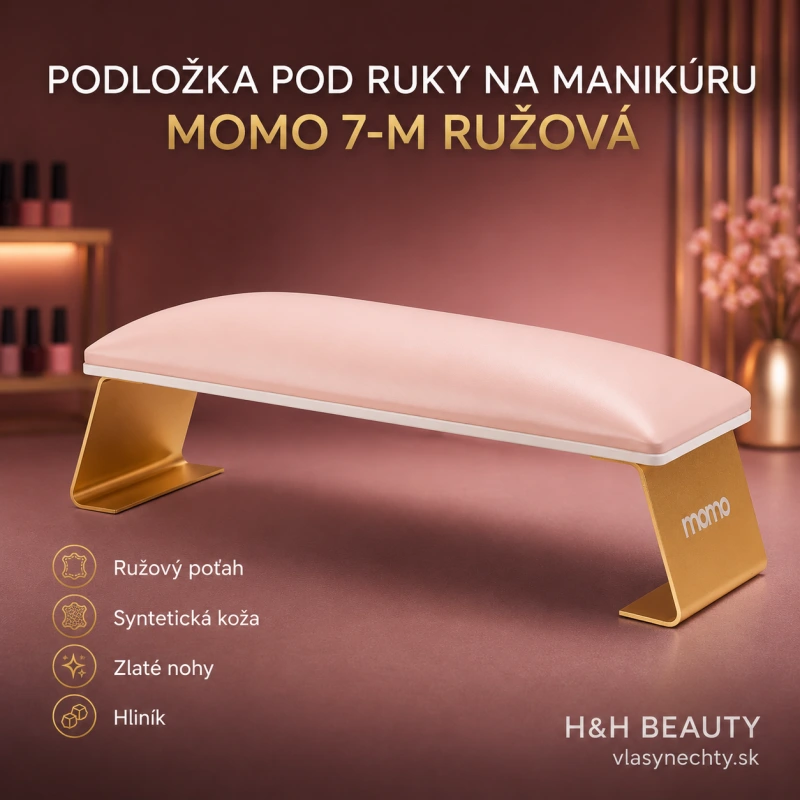 PODLOŽKA POD RUKY NA MANIKÚRU Momo 7-M ružová