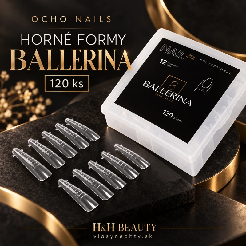 OCHO NAILS horné formy ballerina 120 ks.