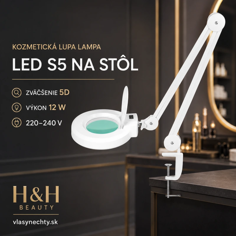 KOZMETICKÁ LUPA LAMPA LED S5 NA STÔL