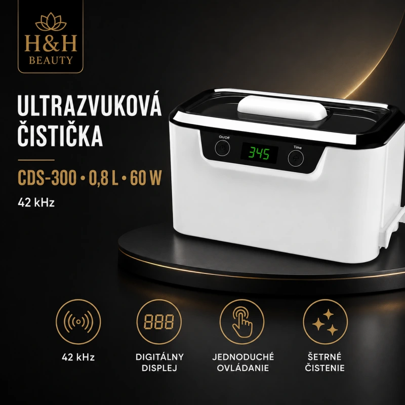 ULTRAZVUKOVÁ ČISTIČKA CDS-300 obj. 0,8L 60W