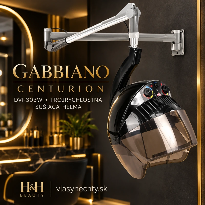 Gabbiano Centurion DVI-303W trojrýchlostná sušiaca helma na vlasy
