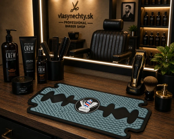 PROTIŠMYKOVÁ PODLOŽKA NA KADERNÍCKE A BARBERSKE POMÔCKY - ŽILETKA 22 x 11 cm 4