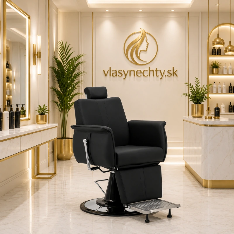BARBERSKÉ KRESLO GABBIANO ATHENA ČIERNE