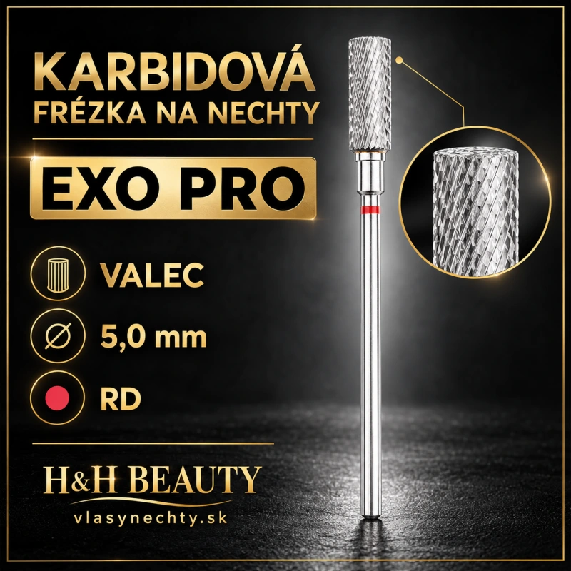KARBIDOVÁ FRÉZKA NA NECHTY EXO PRO VALEC 5,0MM RD