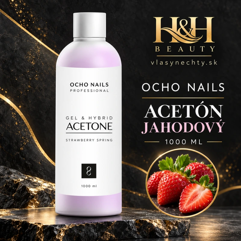 OCHO NAILS ACETÓN JAHODOVÝ 1000 ML