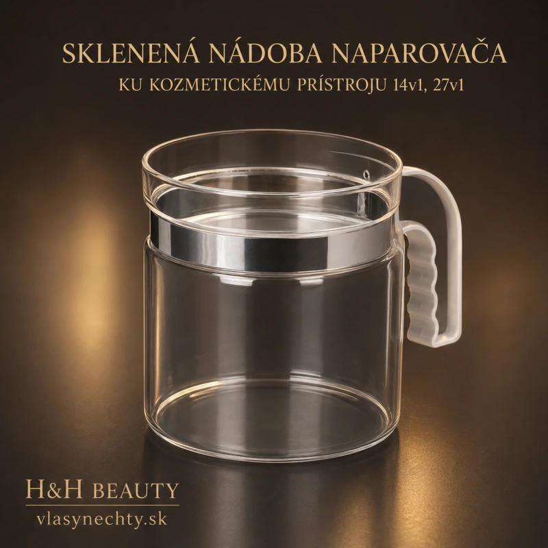 SKLENENÁ NÁDOBA NAPAROVAČA KU KOZMETICKÉMU PRÍSTROJU 14v1, 27v1