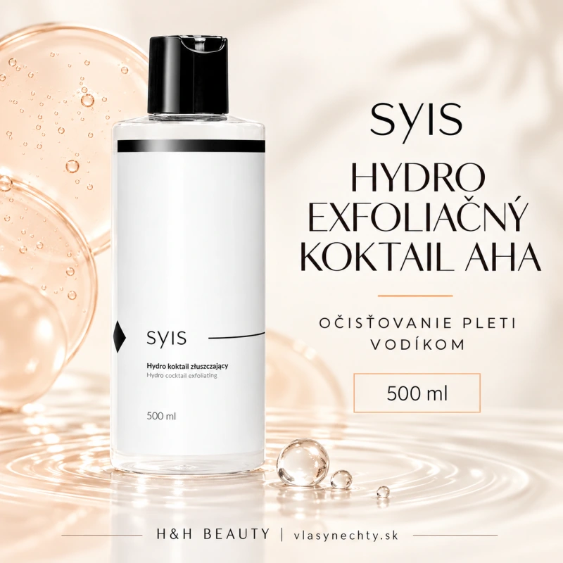 SYIS Hydro exfoliačný koktail AHA – 500 ml – Očisťovanie pleti vodíkom