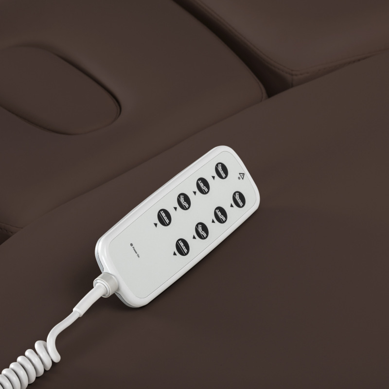 KOZMETICKÉ SPA LEHÁTKO Sillon Relax SPA, tmavohnedé s čiernou základňou 16