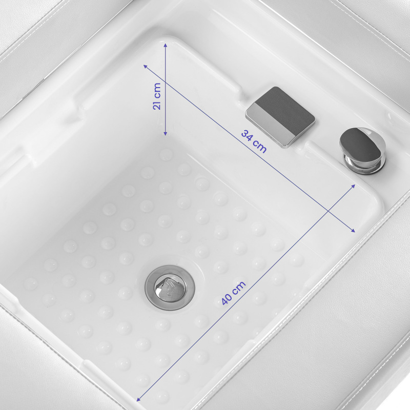 KADERNÍCKY UMÝVACÍ BOX GABBIANO Head Spa Maldives bielý 13