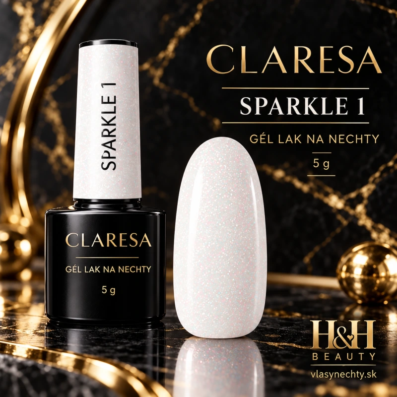 CLARESA GÉL LAK NA NECHTY SPARKLE 1 -5g