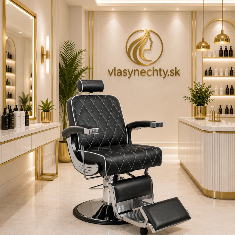 BARBERSKÉ KRESLO GABBIANO IMPERIAL ČIERNE