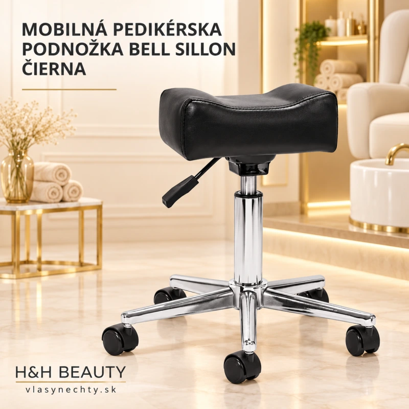 Mobilní pedikérská podnožka Bell Sillon černá