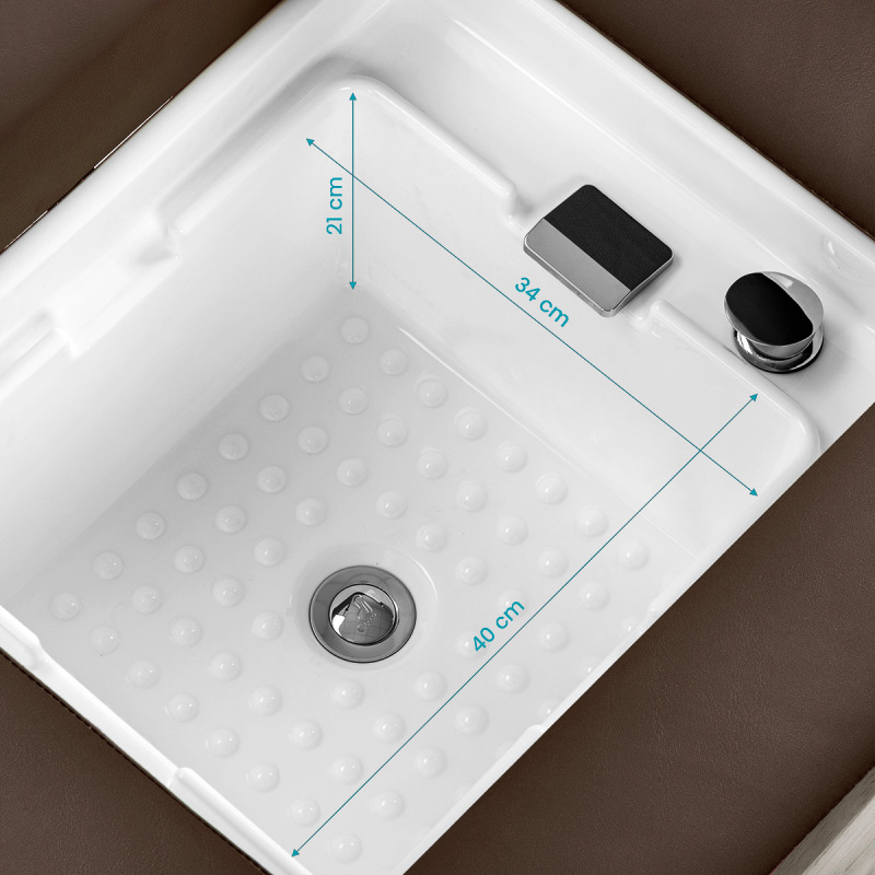 KADERNÍCKY UMÝVACÍ BOX Gabbiano Head Spa Bali hnedý 12