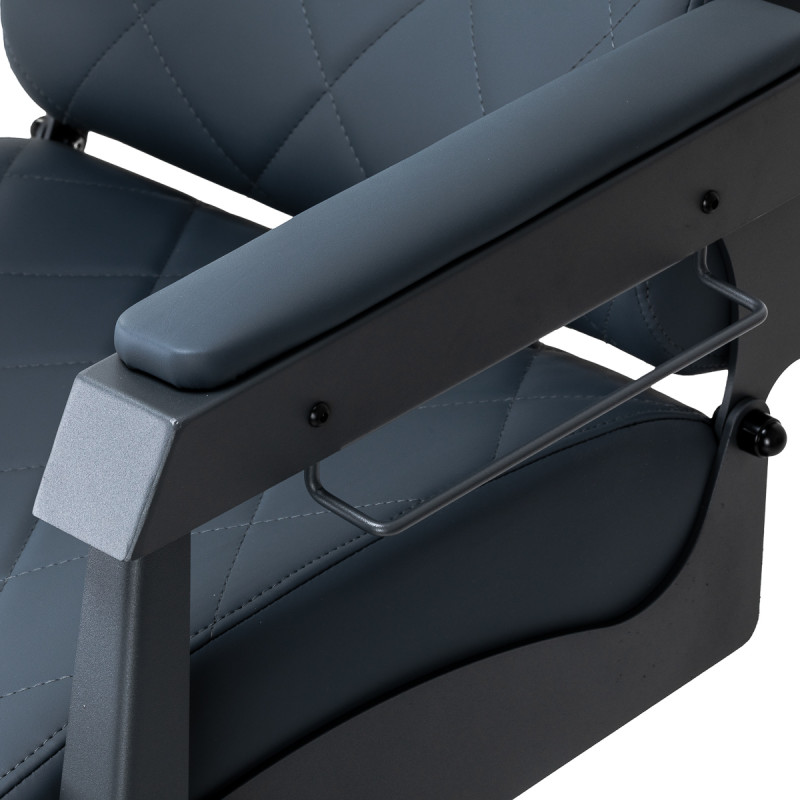 BARBERSKE KRESLO GABBIANO Bruno s grafitovým rámom Graphite 6