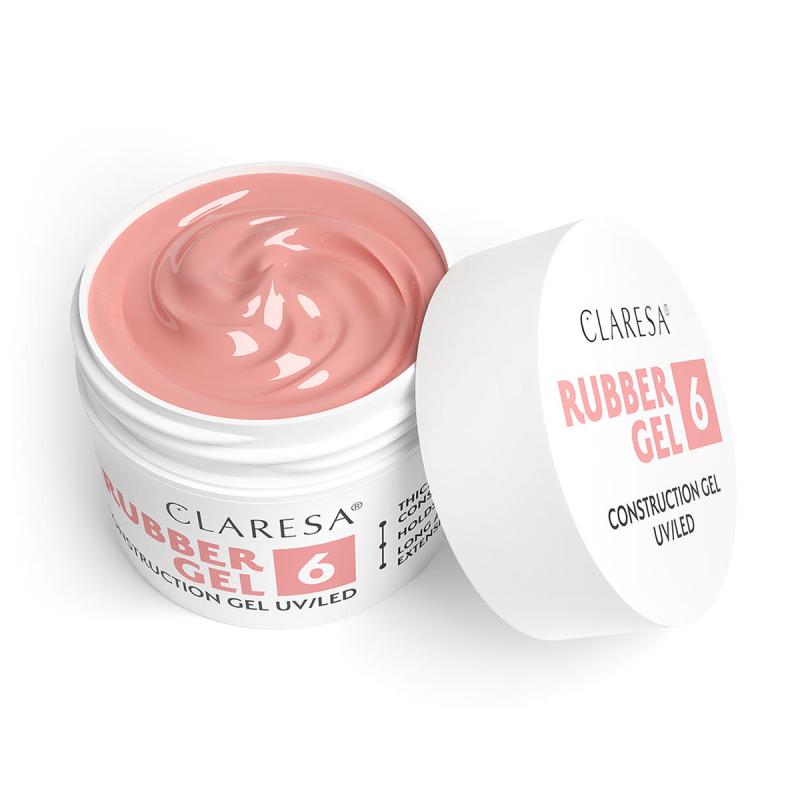 CLARESA STAVEBNÝ GÉL NA NECHTY Rubber gel 6 45g