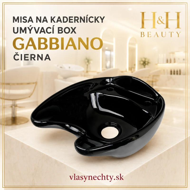 MISA NA KADERNÍCKY UMÝVACÍ BOX GABBIANO ČIERNA