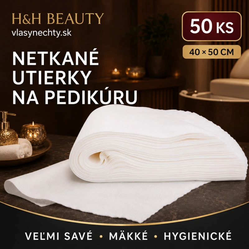 Jednorazový uterák na pedikúru z netkanej textílie 50 ks. 40 x 50 cm