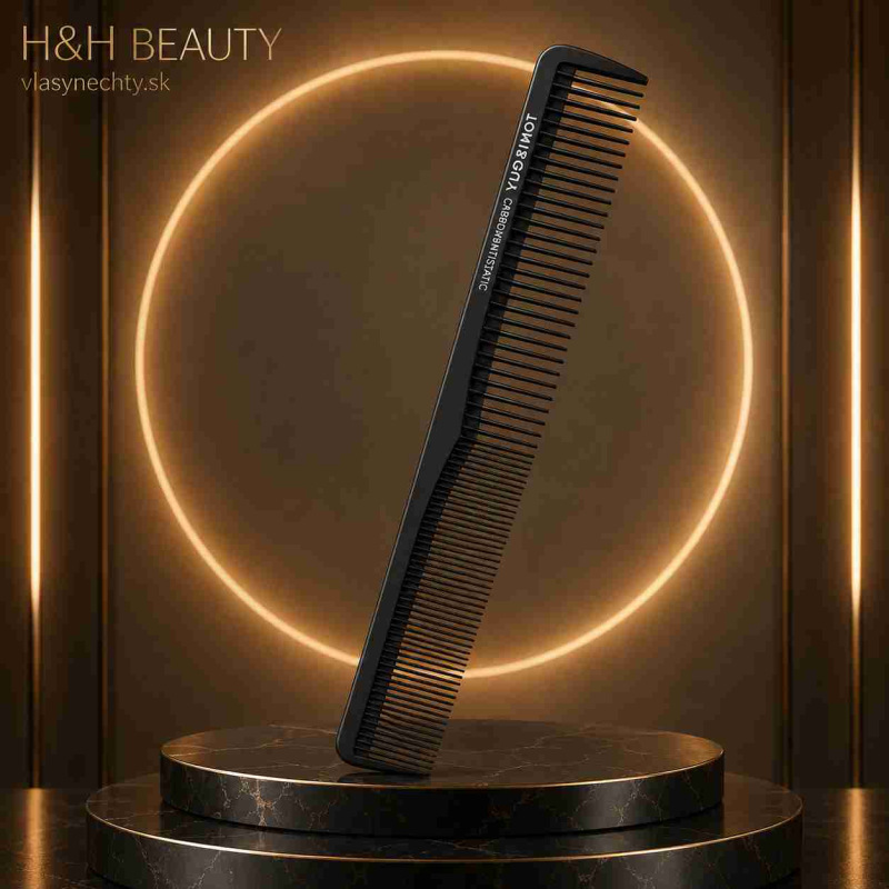 KADERNÍCKY HREBEŇ NA VLASY TONI&GUY CARBON ANTISTATIC 6100