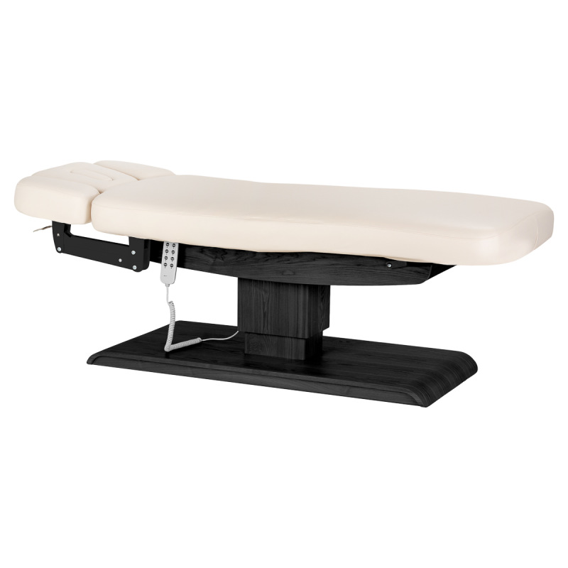 Leżanka SPA Sillon Relax kremowa z czarną podstawą 3