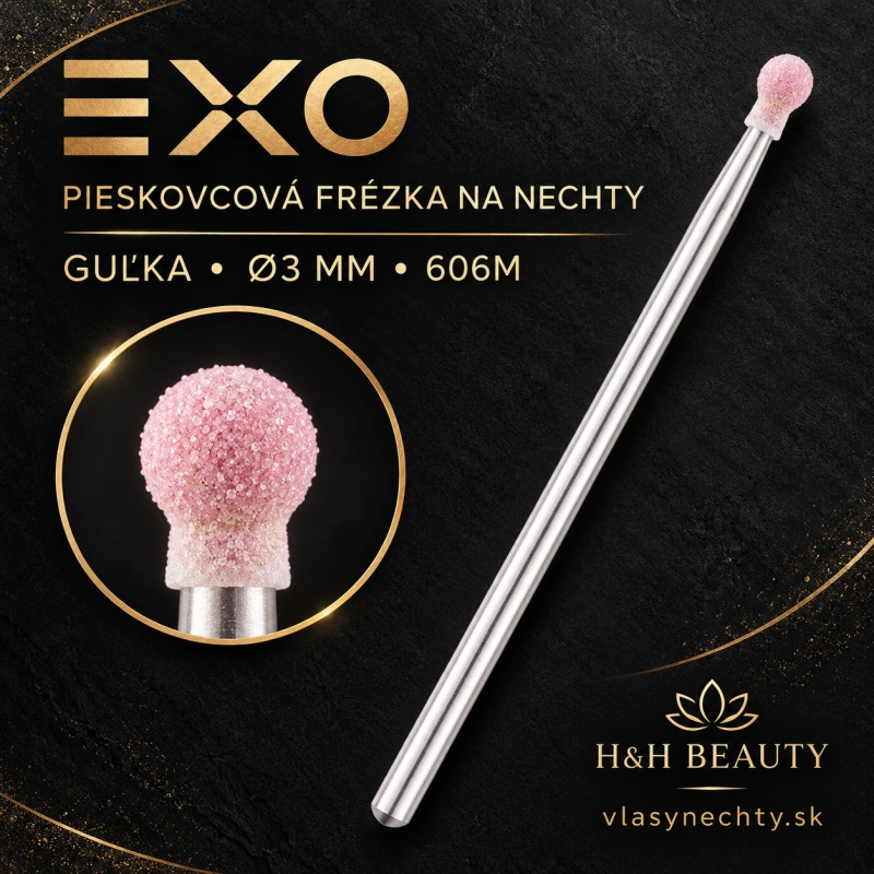 EXO PIESKOVCOVÁ FRÉZKA NA NECHTY GUĽKA Ø 3MM /606M