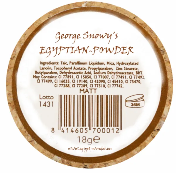 Egyptian-Powder MATT  - egyptská hlinka 18 g  + prenosné púzdro so sitkom za 8,90 Eur