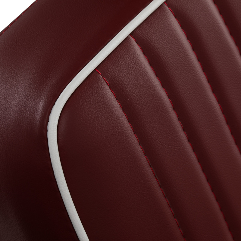 BARBERSKE KRESLO GABBIANO VISIONERIO červený, chrómový rám 15