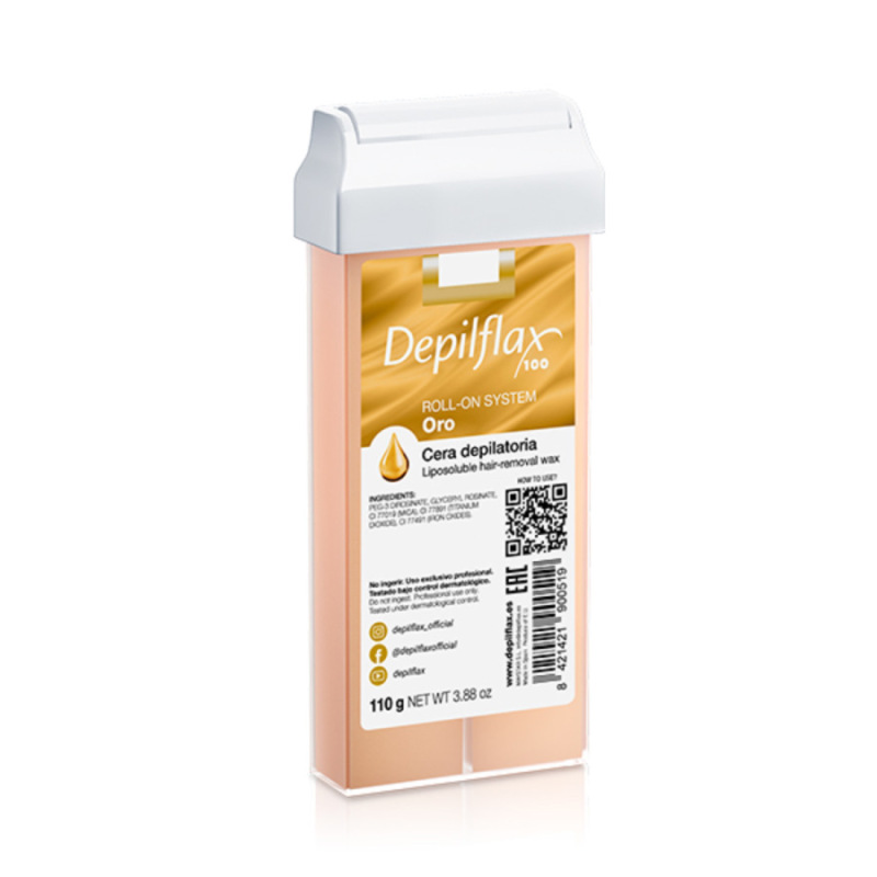 Depilflax 100 Gold – roll-on vosk na depiláciu 110 g 1