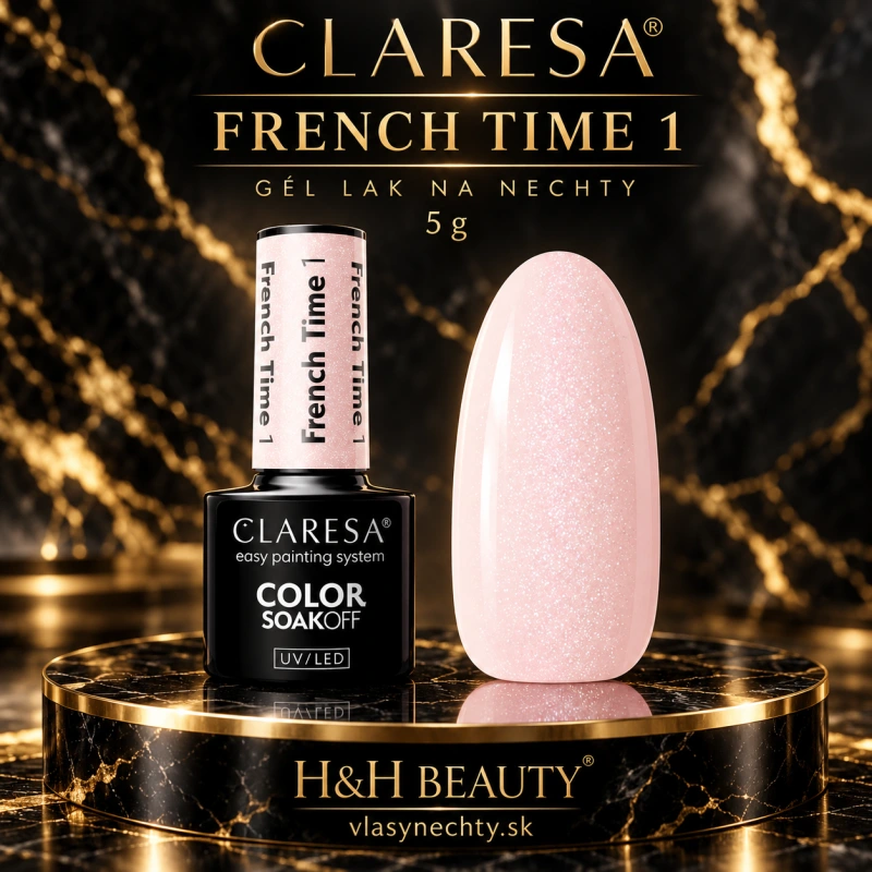 Gél lak na nechty CLARESA French Time 1 -5g