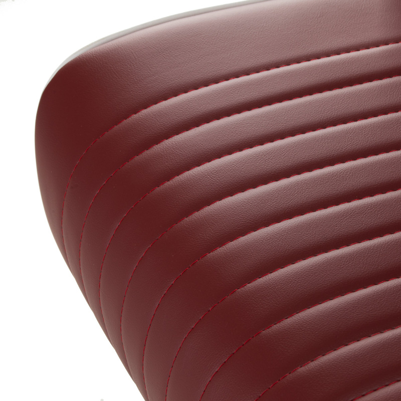 BARBERSKE KRESLO GABBIANO VISIONERIO červený, chrómový rám 13